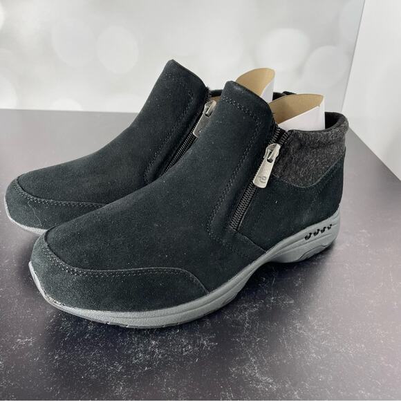 EASY SPIRIT Women's Tshuffle Casual Flat Walking Booties Black Sz 8.5 - Picture 2 of 7